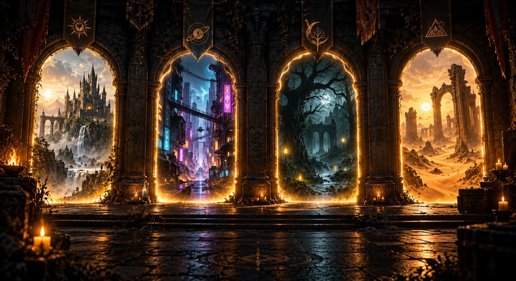 A sea of low cloud rolling over dark hills, with the last of the dusk light on the far ridge.